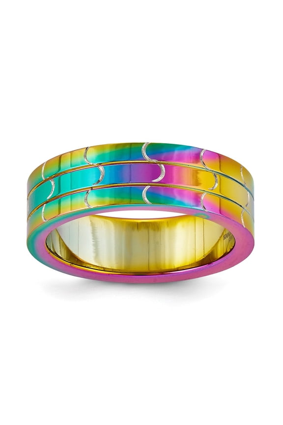 Stainless Steel Multi Color Pride Collection Band