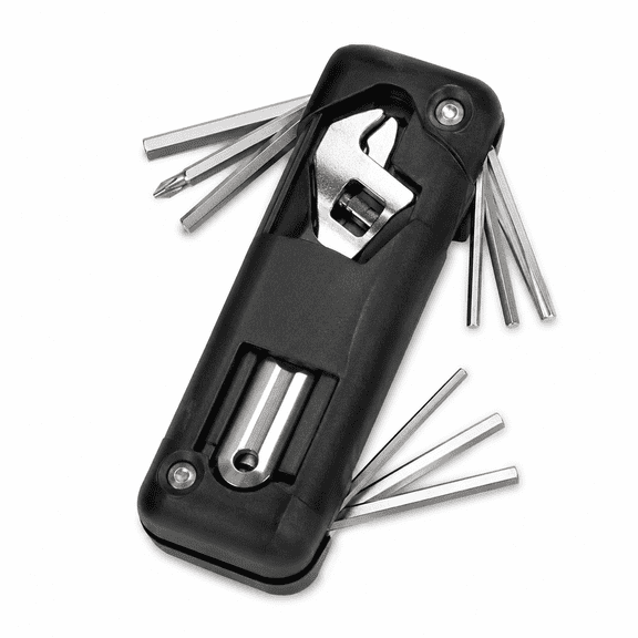 Stainless Steel Multi-Function Folding Pocket Tool Kit, Compact Screwdriver Bit&Socket Set with Bottle Opener,Knife&File,Portable Emergency Repair Tool for Bicycle,Motorcycle,Camping&Outdoor Use