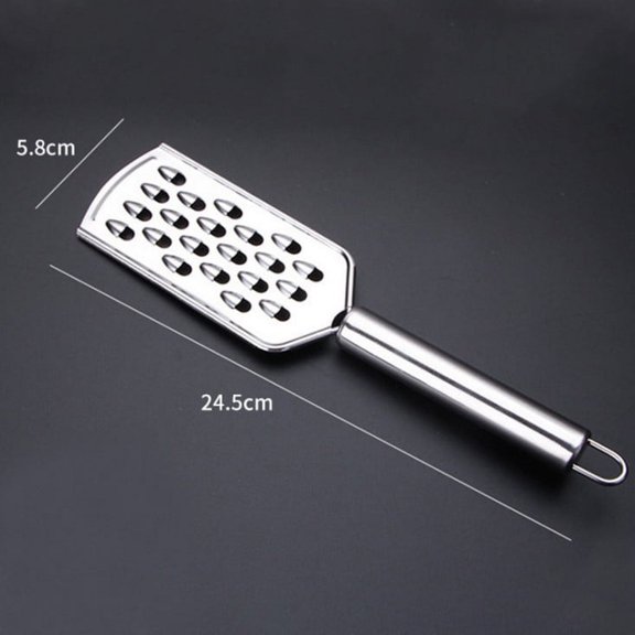 Stainless Steel Multi-Function Kitchen Chopper Grater, 2-in-1 Handheld Tool for Shredding Cheese Zucchini Carrots Potatoes Garlic Ginger Lemon Zest Chocolate with Non-Slip Handle Dishwasher Safe