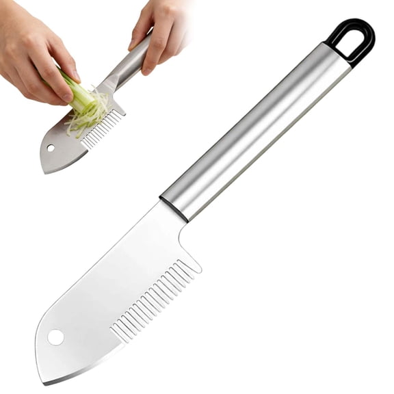 Stainless Steel Multi-Purpose Julienne Peeler, 2026 Upgraded Vegetable Julienne Slicer Handheld, with Comfortable Handle and Hanging Hole for Fruit, Potatoes