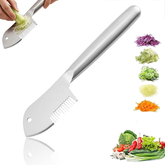 Stainless Steel Multi-Purpose Julienne Peeler for Home Cooking, Multi Function Vegetable Prep Tool for Clean Julienne and Organized Kitchen Use (1)