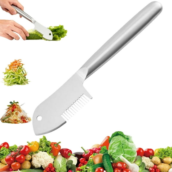 Stainless Steel Multi-purpose Julienne Peeler, Precision Julienne Blade, Quick & Easy Kitchen Shredder Tool, Multi-functional Vegetable Peeler for Fruit, Potatoes and Carrot, Kitchen Accessories