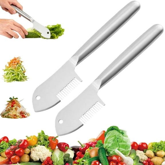Stainless Steel Multi-purpose Julienne Peeler, Precision Julienne Blade, Quick & Easy Kitchen Shredder Tool, Multi-functional Vegetable Peeler for Fruit, Potatoes and Carrot, Kitchen Accessories