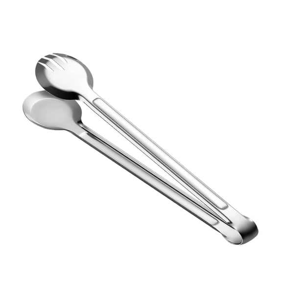 Stainless Steel Multifunctional Serving Tongs & Sporks, Buffet Pasta Clips for Kitchen, Bar, Café, Restaurant & Party Use