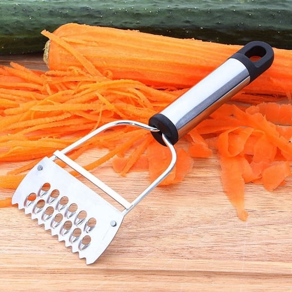 Stainless Steel Multifunctional Vegetable Peeler & Scraper - Kitchen Fruit and Melon Peeler with Scale