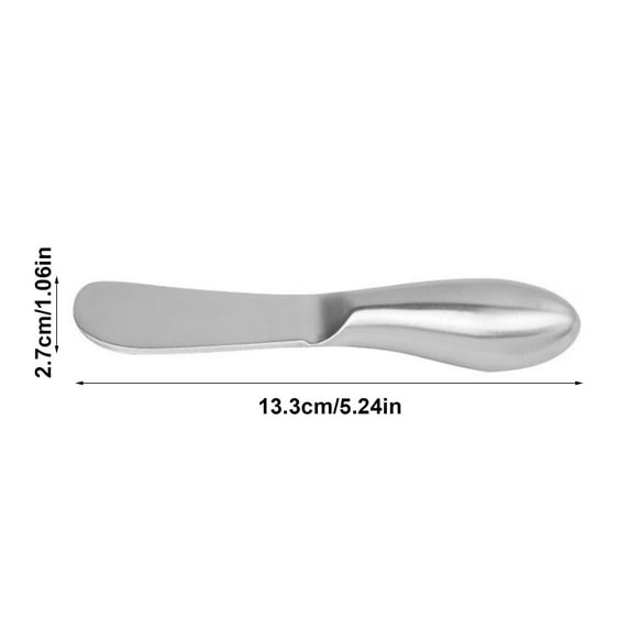Stainless Steel Multipurpose Cheese Butter Spreader Kitchen Tool for Slicing Scooping Portioning Soft Cheeses Butter Pâté Spreads, Cheese Scraper *2