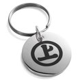 thumbnail image 1 of Tioneer Stainless Steel Murakami Samurai Crest Engraved Small Medallion Circle Charm Keychain Keyring, 1 of 1