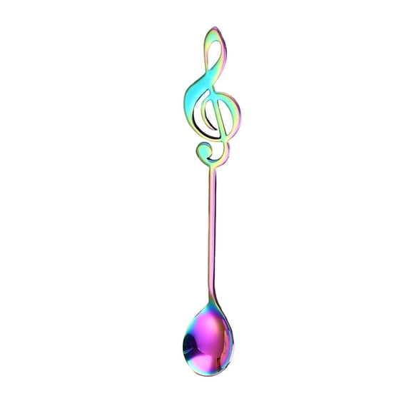 Stainless Steel Musical Note Spoons Unique for Coffee and Music Enthusiasts Elegant Tableware Set