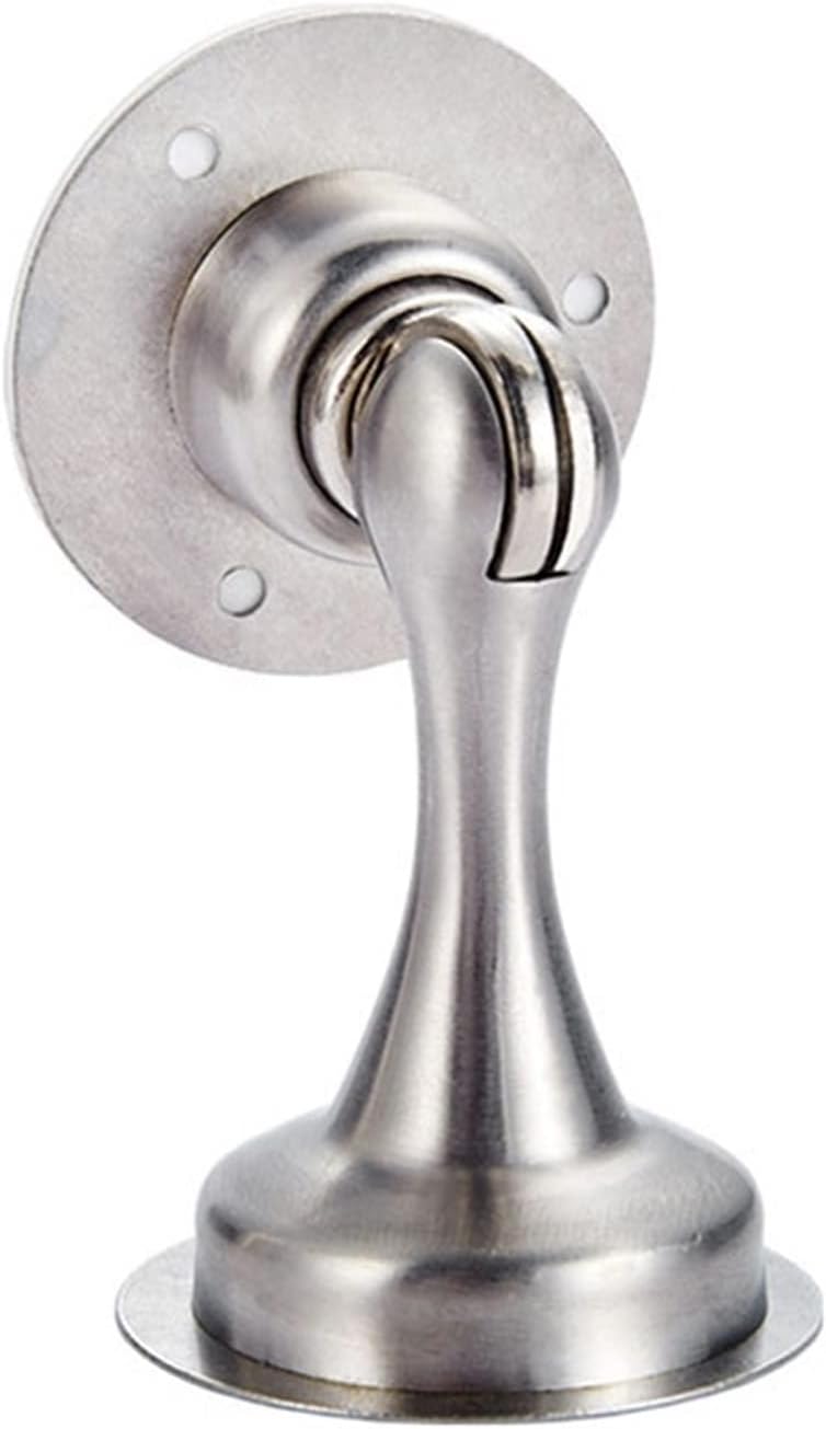 Stainless Steel Mute Magnetic Door Stopper Non Punching Sticker Hidden Door Holders Floor Mounted Nail-Free Door Stops 1Pcs