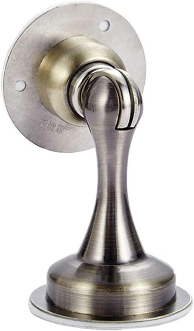 Stainless Steel Mute Magnetic Door Stopper Non Punching Sticker Hidden Door Holders Floor Mounted Nail-Free Door Stops 1Pcs