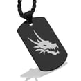 thumbnail image 1 of Stainless Steel Mythical Dragon Head Dog Tag Pendant Necklace, 1 of 3