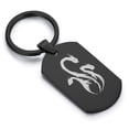 thumbnail image 1 of Stainless Steel Mythical Hydra Head Dog Tag Keychain Circle Ring, 1 of 2