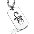 thumbnail image 1 of Stainless Steel Mythical Hydra Head Dog Tag Pendant Necklace, 1 of 3