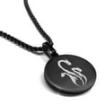 thumbnail image 1 of Stainless Steel Mythical Hydra Head Round Medallion Pendant Necklace, 1 of 3