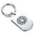 thumbnail image 1 of Stainless Steel Mythical Medusa Head Dog Tag Keychain Circle Ring, 1 of 2