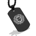 thumbnail image 1 of Stainless Steel Mythical Medusa Head Dog Tag Pendant Necklace, 1 of 3