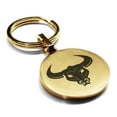 thumbnail image 1 of Stainless Steel Mythical Minotaur Head Round Medallion Keychain Circle Ring, 1 of 2