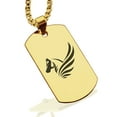 thumbnail image 1 of Stainless Steel Mythical Pegasus Head Dog Tag Pendant Necklace, 1 of 3