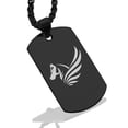 thumbnail image 1 of Stainless Steel Mythical Pegasus Head Dog Tag Pendant Necklace, 1 of 3