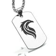 thumbnail image 1 of Stainless Steel Mythical Phoenix Head Dog Tag Pendant Necklace, 1 of 3