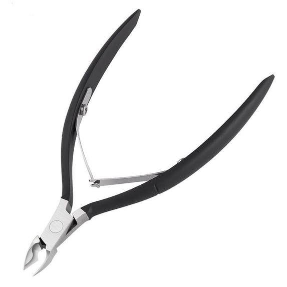Stainless Steel Nail Art Nipper Scissors Manicure Pedicure Clipper Plier Trimming Nail Tools Black