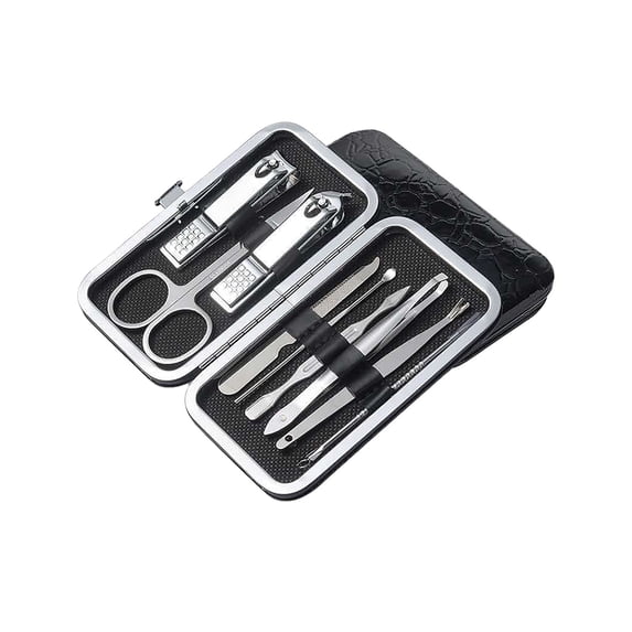 Stainless Steel Nail Care Kit Manicure Pedicure Tool Set with Scissors Ear Spoon