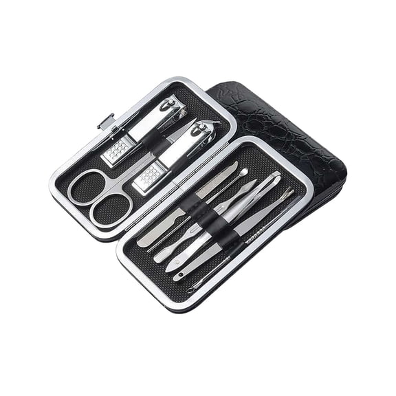 Stainless Steel Nail Care Kit Manicure Pedicure Tool Set with Scissors Ear Spoon