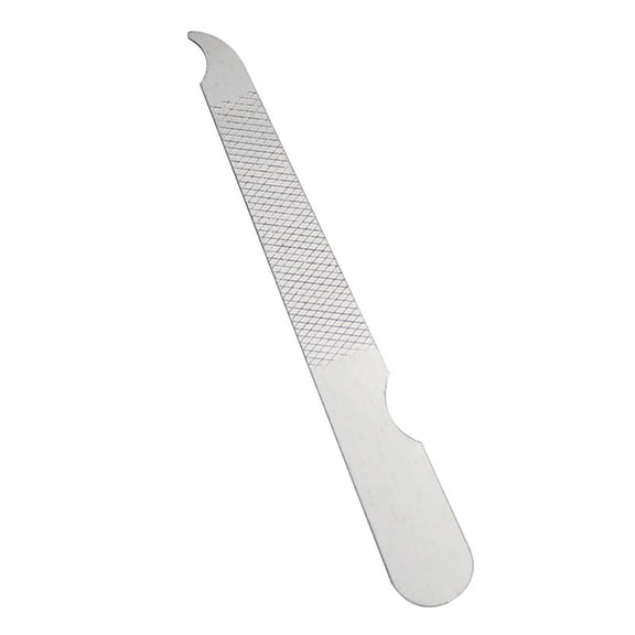 Stainless Steel Nail File, Double-Sided Manicure Tool, Durable & Portable, for Natural/Acrylic Nails