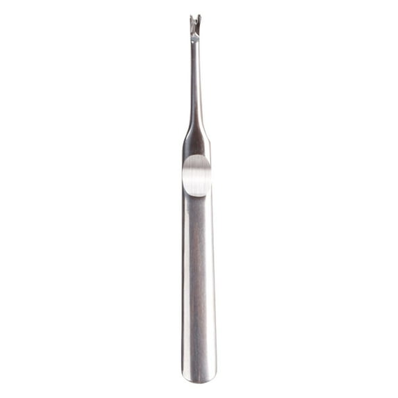 Stainless Steel Nail File Manicure Tool with Cuticle Pusher and Fine Grit for Smooth