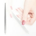 thumbnail image 1 of Stainless Steel Nail File for Natural Nails Manicure Pedicure Tools with Pointed Tip and Durable Grit, 1 of 5