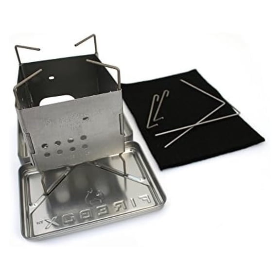 Stainless Steel Nano Stove G2 + X-Case Kit - Wood Burning/Multi Fuel - Folding Camp/Bushcraft