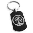 thumbnail image 1 of Stainless Steel Nature Magic Rune Engraved Dog Tag Keychain Keyring, 1 of 1