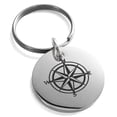 thumbnail image 1 of Tioneer Stainless Steel Nautical Star Compass Engraved Small Medallion Circle Charm Keychain Keyring, 1 of 1