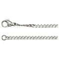 thumbnail image 1 of Stainless Steel Necklace - 30 Inch 3.2mm Sparkle-Cut Curb Chain With Lob, 1 of 2