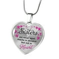 thumbnail image 1 of Stainless Steel Necklace Sister Heart Peach Heart Alloy Pendant Jewelry Heart, Xinsrenus Under $5! Stainless Steel Necklace Sister Heart, 1 of 1