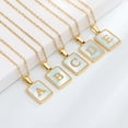 thumbnail image 1 of Stainless Steel Necklace for Women Letter Yellow Gold Plated Long Necklace, 1 of 5