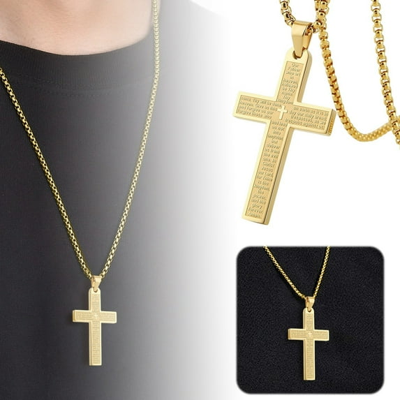 Stainless Steel Necklace with for Sports and Outdoor Activities - Ideal Stylish for Men