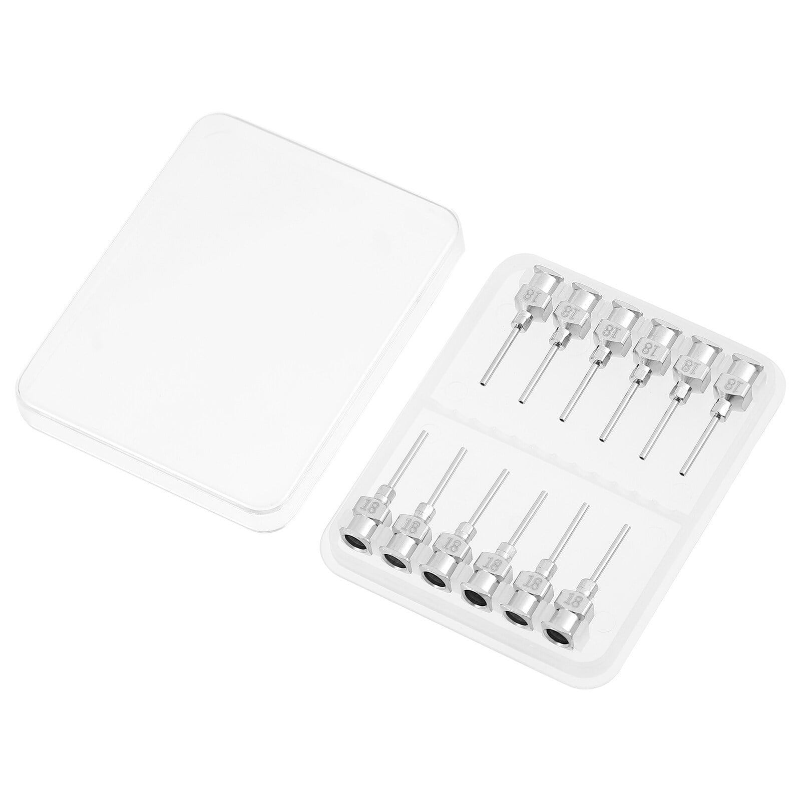 Stainless Steel Needle Glass Tips for Joints Whelping Kit Strainer Liquid Dispenser 12 Pcs
