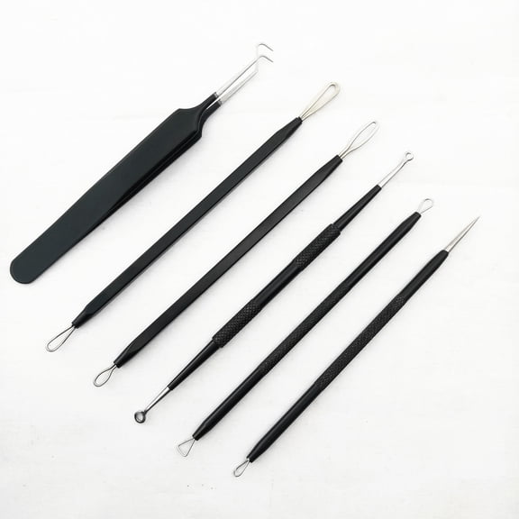 Stainless Steel Needle Set For Blackhead Removal 6 Pieces