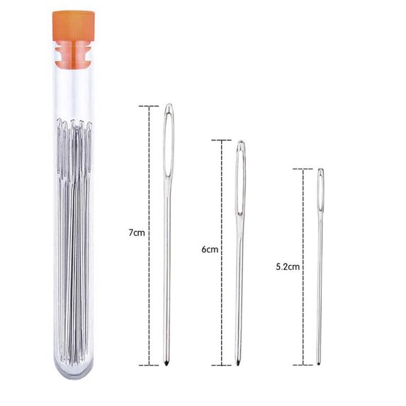 Stainless Steel Needles for Hand Sewing, Long & Thin Handmade Quilting & Sewing Needles Kit for DIY Sewing Projects(9pcs/set)