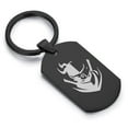 thumbnail image 1 of Stainless Steel Ninja Warrior Champion Dog Tag Keychain Circle Ring, 1 of 2