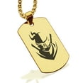 thumbnail image 1 of Stainless Steel Ninja Warrior Champion Dog Tag Pendant Necklace, 1 of 3