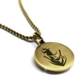 thumbnail image 1 of Stainless Steel Ninja Warrior Champion Round Medallion Pendant Necklace, 1 of 3
