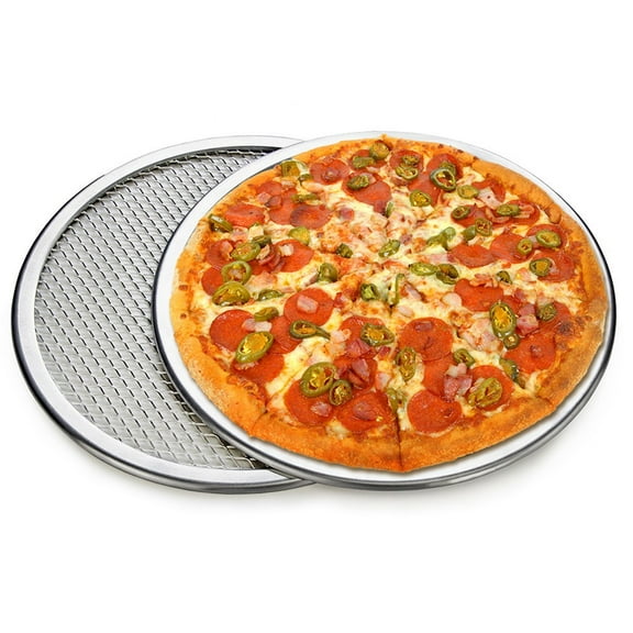Stainless Steel Non Aluminum Mesh Pizza Screen Baking Tray For Various Sizes