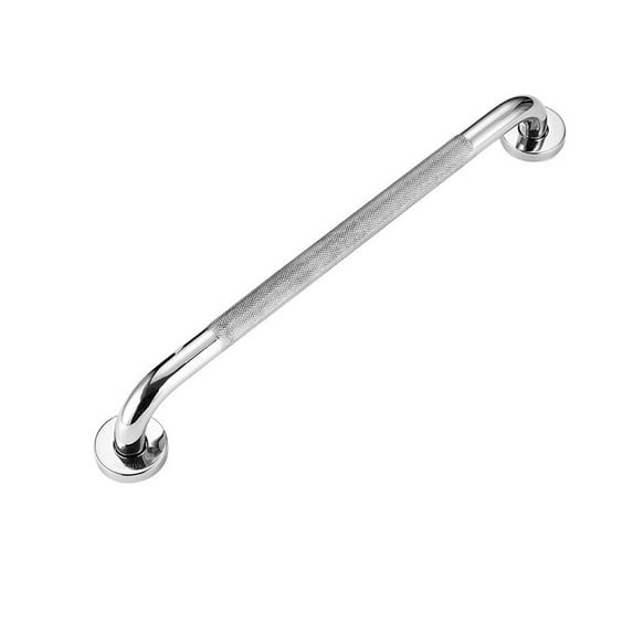 Stainless Steel Non-Slip Knurled Handrails – Barrier-Free Bathroom Handrails for Disabled & Elderly, Toilet Safety Grab Bar for Enhanced Support