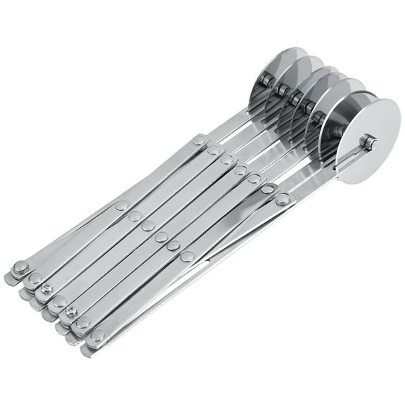 Stainless Steel Non-Stick Wheel Cake Slicer, 7-Wheel Dough & BreadDivider, Kitchen Baking Tool