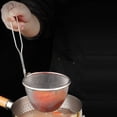 thumbnail image 1 of Stainless Steel Noodle Colander, Cooking Skimmers, Kitchen Strainer for Pasta Soup, Lightweight and Easy to Clean for Home Restaurant(1pc), 1 of 9