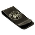 thumbnail image 1 of Stainless Steel Norse Valknut Knot Viking Engraved Money Clip Credit Card Holder, 1 of 1