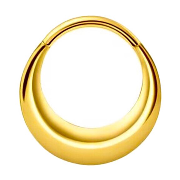 Stainless Steel Nose Hoop Adornment Eye Catching Stainless Steel Nose Hoop Accessory Dainty Elliptic Nose Rings