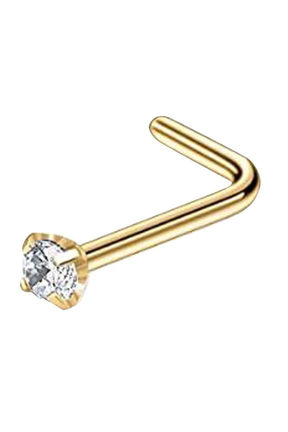 Stainless Steel Nose Rings Hoop Studs Body Piercing Jewelry Nose Ring Hoop For Women,Nostril Piercing Jewelry, Gold